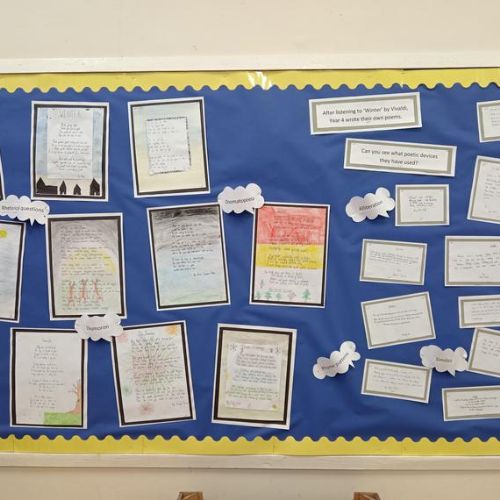 After reading 'The Darkling Thrush' by Ted Huges, we wrote our own poems based on how the Winter season makes us feel.