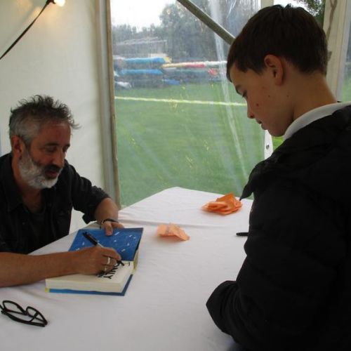 Meeting David Baddiel at Henley Literary Festival