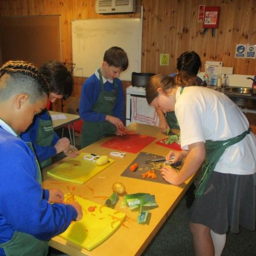 A spot of cooking after going to the shops to buy the ingredients.